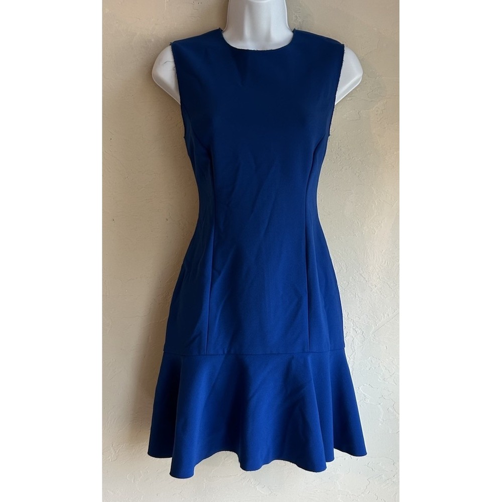 Jason Wu Collection Blue Tiered Ruffle Mini Dress 2 Designer Luxury Party